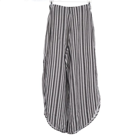 Pull&Bear Striped Linen Blend Pants Small - Picture 2 of 7